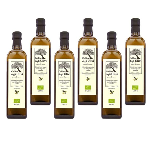 Bio Olivenöl Extra Vergine 6er Pack 0,75L
